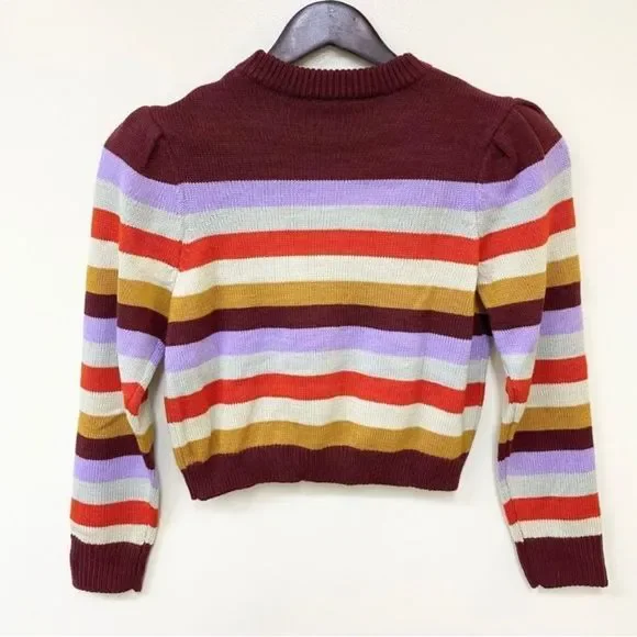Wayf Emma Stripe Long Sleeve Sweater Small - Picture 7 of 9